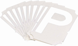 5080 Series Number and Letter Labels, Pack of 10 Labels, White, P