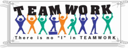 TEAMWORK There Is No "I" In TEAMWORK Sign, 4' H x 10' W x 0.055" D, Polyethylene