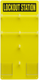 Lockout Station Padlock Center, 11.5 Inch W x 23.5 Inch H, 20-Lock Capacity, Acrylic Material