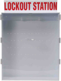 Empty Cabinet-style Wall-mounted Lockout Tagout Stations 26 in H x 19.5 in W x 5 in D