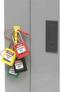 EZ Paneloc™ 8 Inch Lock Rail, 15 Padlock Capacity, Fiberglass Reinforced Nylon