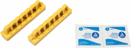 Breaker Blocker Lockout Device - 4 Inch Yellow Mounting Rails, 2 Pieces, 480/600 V
