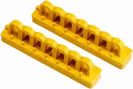 Breaker Blocker Lockout Device - 4 Inch Yellow Mounting Rails, 2 Pieces, 480/600 V