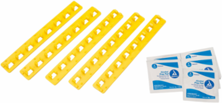 Blocking Bar Holder, 5 Piece Pack, 101.60 mm x 20.32 mm x 9.14 mm, 480/600 V