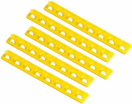 Blocking Bar Holder, 5 Piece Pack, 101.60 mm x 20.32 mm x 9.14 mm, 480/600 V