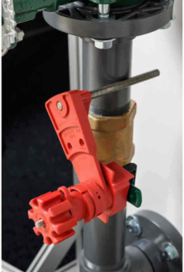 Universal Valve Lockout Device, Industrial-Grade Steel, 8.82 Inch Blocking Arm
