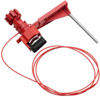 Universal Valve Lockout Device, Industrial-Grade Steel, 8.82 Inch Blocking Arm