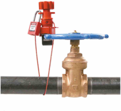 Universal Valve Lockout Device, 1 Inch Maximum Handle Width, 2.44 m Length, Industrial-Grade Material
