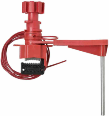 Universal Valve Lockout Device, Maximum Handle Thickness 1.1 Inch, Impact Resistant Steel