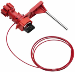 Universal Valve Lockout Device, 5.6 Inch Height, 2.44 m Length, Rugged Steel & Nylon Construction