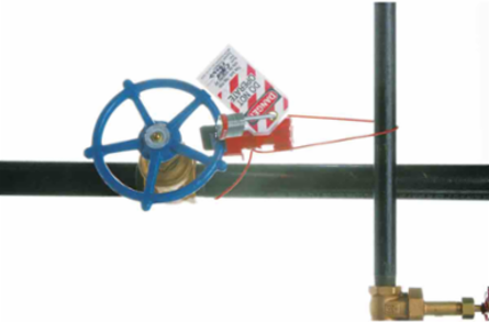 Universal Valve Lockout Component - Cable Attachment with 8' Sheathed Cable
