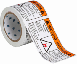 Arc Flash Label 3.5 Inch x 6 Inch, Self-Sticking Polyester, Bilingual English/Spanish, Roll of 100