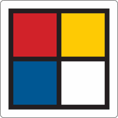 NFPA Diamond, 0.875" H x 0.875" W, Black/Blue/Red/Yellow on White, Pack of 750 Labels