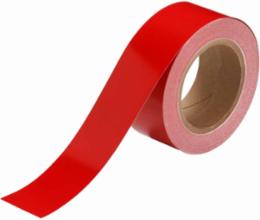 Solid Color Banding Tape for Pipe Marking - Roll Form, Pressure Sensitive Vinyl, Red, 2" x 30 Yd