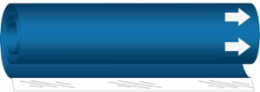Blank Pipe Marker with Arrow, 9 Inch H x 8 Inch W, Fits Pipes 1.5 Inch to 2.375 Inch