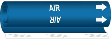 AIR Pipe Marker, 9 Inch H x 8 Inch W, Fits Pipes 1.5 Inch to 2.375 Inch Dia.