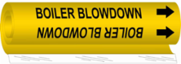 Boiler Blow Down Pipe Marker, 26 Inch H x 12 Inch W, Fits Pipes 2.5 Inch to 7-7/8 Inch