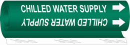 Chilled Water Supply Pipe Marker, 26" H x 12" W, Fits Pipes 2.5" Dia. Thru 7.875" Dia.