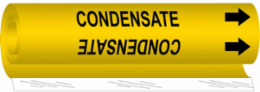 Condensate Pipe Marker, 9" H x 8" W, Fits Pipes 1.5" Dia. Thru 2.375" Dia.