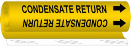 Condensate Return Pipe Marker, 26" H x 12" W, Fits Pipes 2.5" Dia. Thru 7.875" Dia.