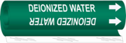 Deionized Water Pipe Marker, 26" H x 12" W, Fits Pipes 2.5" Dia. Thru 7.875" Dia.