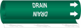 Drain Pipe Marker, 8" H x 5" W, Fits Pipes 0.5" Dia. Thru 1.375" Dia.