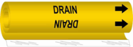 Drain Pipe Marker, 8" H x 5" W, Fits Pipes 0.5" Dia. Thru 1.375" Dia.