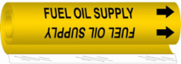 Fuel Oil Supply Pipe Marker, 26" H x 12" W, Fits Pipes 2.5" Dia. Thru 7.875" Dia.