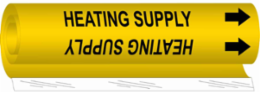 HEATING SUPPLY Pipe Marker, 26" H x 12" W, Fits Pipes 2.5" Dia. Thru 7.875" Dia.