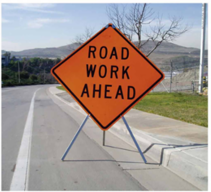 Roll-Up Sign Tripod, , Steel