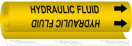 Hydraulic Fluid Pipe Marker, 8" H x 5" W, Fits Pipes 0.5" Dia. Thru 1.375" Dia.