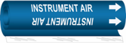 INSTRUMENT AIR Pipe Marker, 26" H x 12" W, Fits Pipes 2.5" Dia. Thru 7.875" Dia.