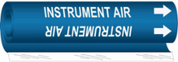 INSTRUMENT AIR Pipe Marker, 8" H x 5" W, Fits Pipes 0.5" Dia. Thru 1.375" Dia.