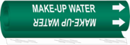 Make-Up Water Pipe Marker, 26" H x 12" W, Fits Pipes 2.5" Dia. Thru 7.875" Dia.