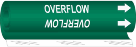 Overflow Pipe Marker, 9" H x 8" W, Fits Pipes 1.5" Dia. Thru 2.375" Dia.