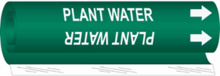 Plant Water Pipe Marker, 8" H x 5" W, Fits Pipes 0.5" Dia. Thru 1.375" Dia.
