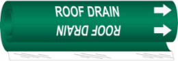 Roof Drain Pipe Marker, 8" H x 5" W, Fits Pipes 0.5" Dia. Thru 1.375" Dia.