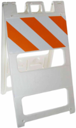Plastic Barricade, 45" H x 25" W x 25" L