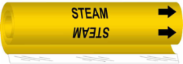 Steam Pipe Marker, 9" H x 8" W, Fits Pipes 1.5" Dia. Thru 2.375" Dia.