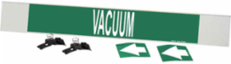VACUUM Pipe Marker, 4" H x 24" W, Fits Pipes 8" Dia. or Larger