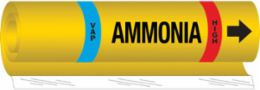 VAP Ammonia High Pipe Marker, 26 Inch H x 12 Inch W, Fits Pipes 2.5 Inch to 7.875 Inch Dia.