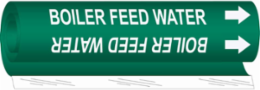 Boiler Feed Water Pipe Marker, 5 in H x 8 in W, Fits Pipes 0.5" to 1.375" Dia.