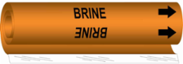 Brine Pipe Marker 5 in H x 8 in W, Fits Pipes 0.5 in to 1.375 in Dia.