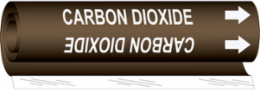Carbon Dioxide Pipe Marker, 9 Inch H x 8 Inch W, Fits Pipes 1.5 Inch to 2.375 Inch Dia.