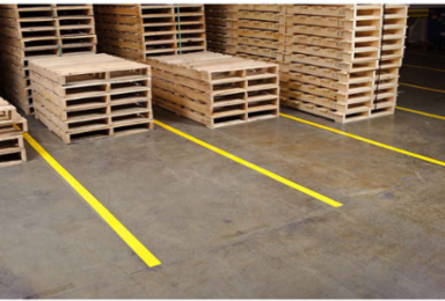 Marking Tape Roll - Abrasion Resistant Vinyl, Solid Color, Black, 2"