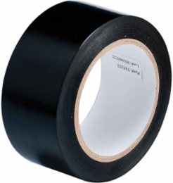 Marking Tape Roll - Abrasion Resistant Vinyl, Solid Color, Black, 2"