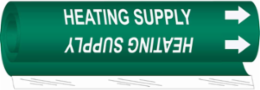 HEATING SUPPLY Pipe Marker, 26" H x 12" W, Fits Pipes 2.5" Dia. Thru 7.875" Dia.