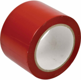 Marking Tape Roll - Abrasion Resistant Vinyl, Solid Color, Red, 3"
