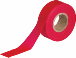 Flagging Tape, Plastic, Red, 1.188" x 300'