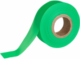 Flagging Tape, Plastic, Fluorescent Green, 1.188" x 150'